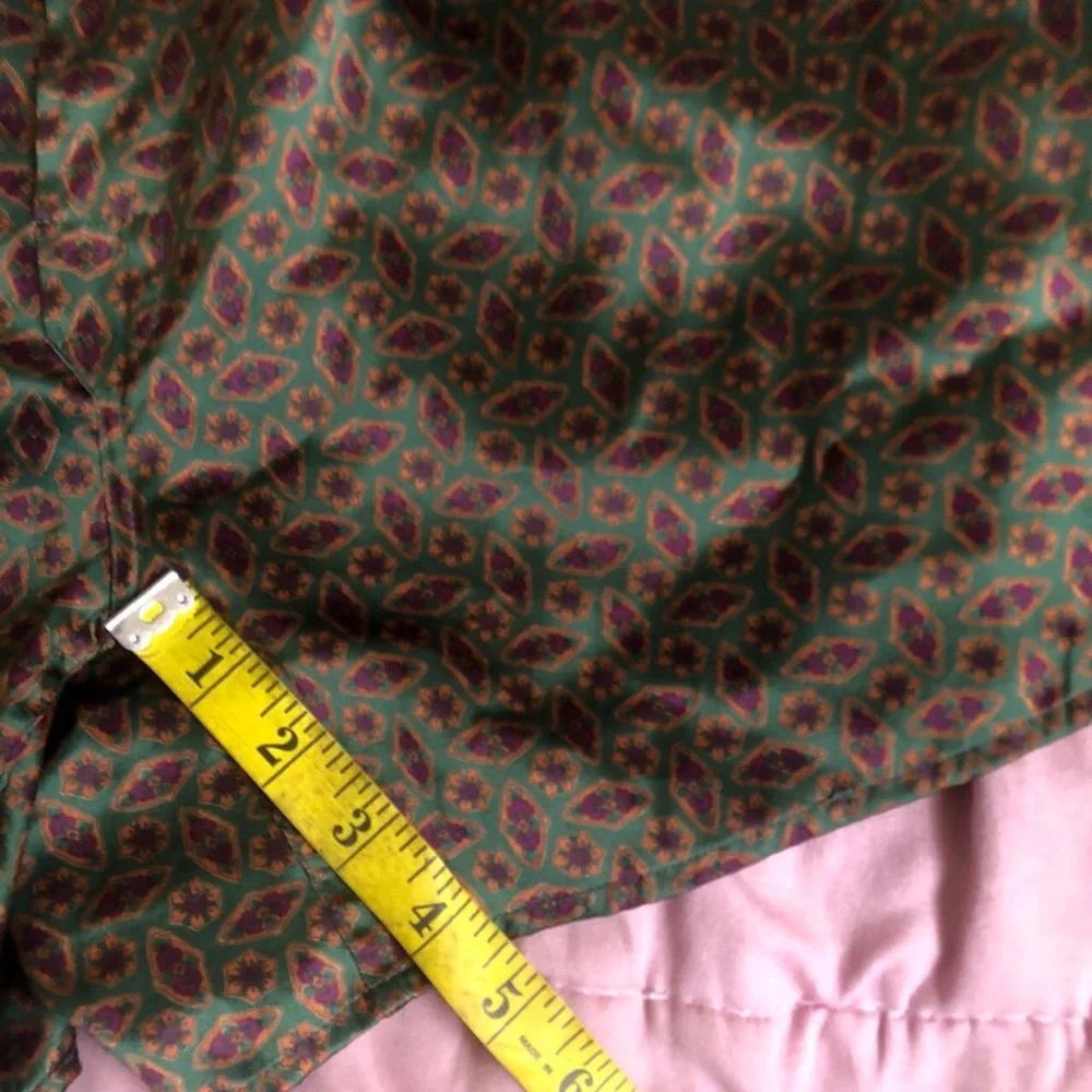 90s Vintage Silky Polyester Sleep Shorts Boxers Paisley Romantic Elastic L / XL